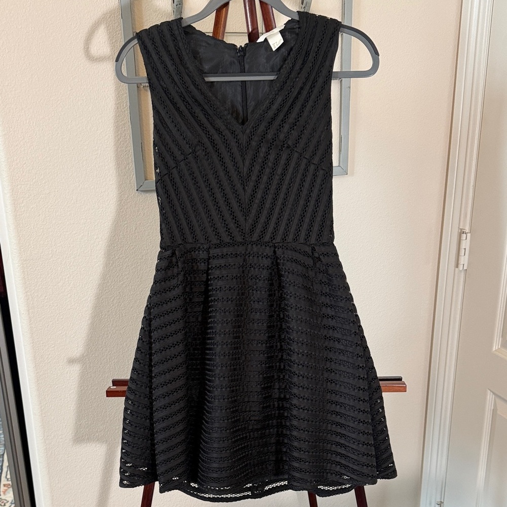 H&M Black Lace Mini Dress